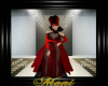 Vamp Goth Gown Red