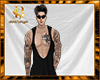 SingLet BLack wth Tattoo