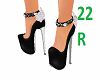 22R* Black White Rose