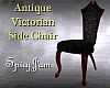 Antq Victn Side Chair Bk