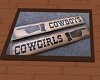 Cowboygirl Restroom Sign