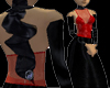 SN Red&Black Velvet Gown