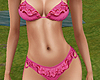*T* Pink ruffle bikini