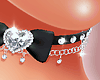T* Heart Choker Black