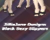 {JJ} Black Sexy Slippers