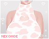 [NEKO] Pink Cow Top