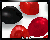 Balloons Black & Red