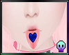 Blue Candy Heart Tongue