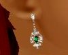 Diamonds~Emerald Earring