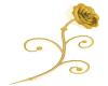 Wall gold Rose1
