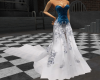 !TB Bl/wht wedding dress