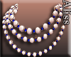 {AK} Pearl Blue Necklace