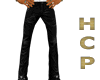 [HCP] BLK LEATHER JEANS