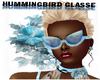 Hummingbird Glasses Blue