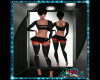 *D*Black/Red Mini Skirt