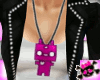 C: Robot Necklace-Pink