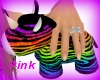 [Pink] Rainbow Zebra Uni