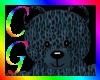CG fuzzy blue teddy bear