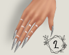 L. Silver nails