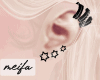 🌸 Earrings Black Star
