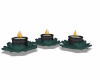 Teal Lotus Candles