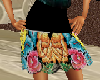floral skirt w/ band