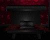 red black romantic chair