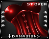[D] Corset Sticker red