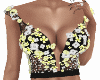 Sexy Floral Top Yellow