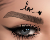 Love Eyebrow Tattoo