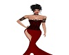 NA-Red/Blk Lace Eve Gown