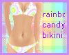 rainbow candy bikini