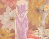 lace gown lavender
