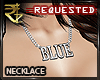 ! Blue Necklace F
