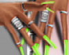 nails fluor + rings