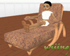 Goldenpink chaise w/pose