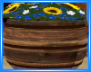 Rustic Barrel w Flowers