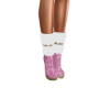 Pink Velour/Gold Boots