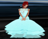 *PRN*Aqua Fishtail Gown