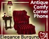 Burgundy Phone Corner