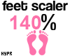 e 140% | Feet Scaler