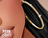 New Year hoop earrings