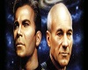 picard and kirk poster