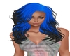 blue and black hairstyle