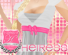 -H-Bell Dress White/Pink