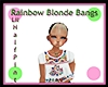 Rainbow Blonde Bangs