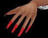Red Glitter Dainty Hands