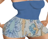Blue Floral Short Set