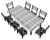 BLK/WHITE WESTERN TABLE