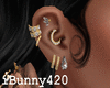 iB Earring Gold Set